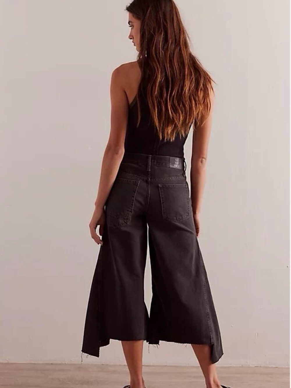Free People Ripple Wide Leg Cropped Jeans - A026 - Picture 4 of 4